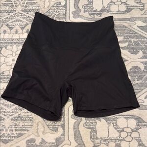 Women's Black High-Waisted Shorts